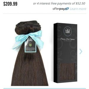 Zala hair extensions. Dark chocolate brown